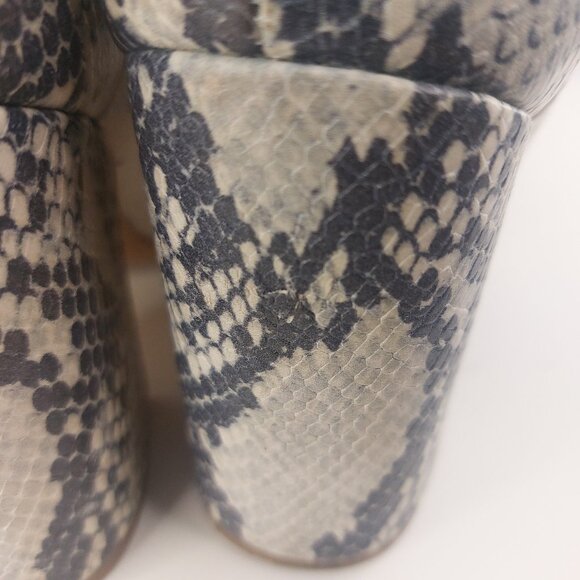 Steve Madden Faux Snakeskin Rookie Ankle Booties Size 7B - Picture 5 of 10